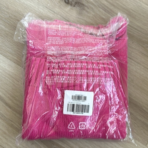 Gap Oversized V-Neck Sweater ColorSuper neon pink  women size small - Picture 7 of 7